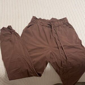 lululemon athletica Brown Drawstring Jogger Pants